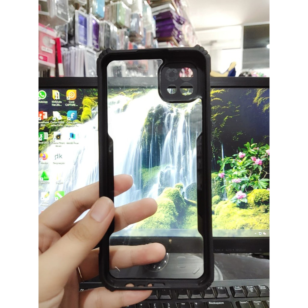 Anti Shocking Realme C35/C25/C25S/C25Y/C30S/C31/C30/C20/C53/GT MASTER Hardcase List Hitam Acrylic Case