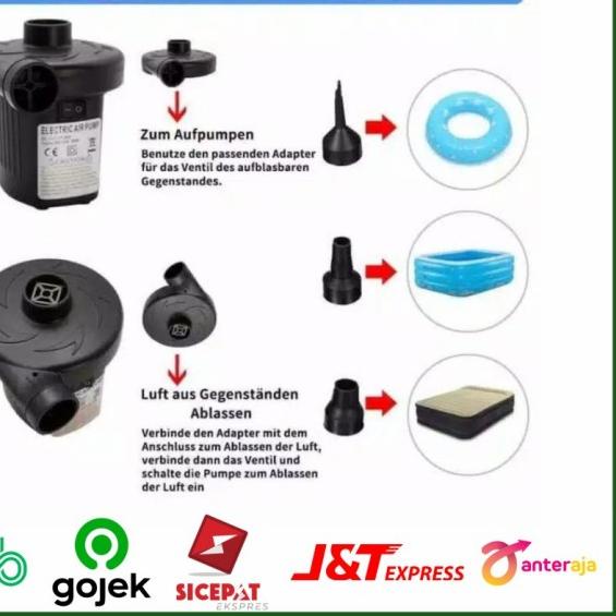 POMPA ANGIN LISTRIK ELEKTRIK TIUP VACUUM BAG KOLAM KASUR BALON
