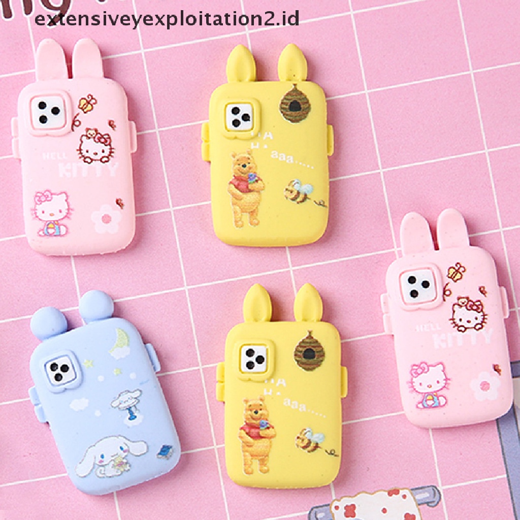 5pcs / Set Mainan Miniatur Handphone Skala 1: 12 Untuk Aksesoris Rumah Boneka