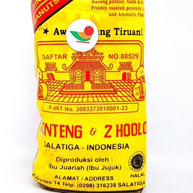 

⇚ KLENTENG & 2 HOOLO TENG ENTENG GEPUK 600gr | TING ENTING KACANG ASLI ㊑