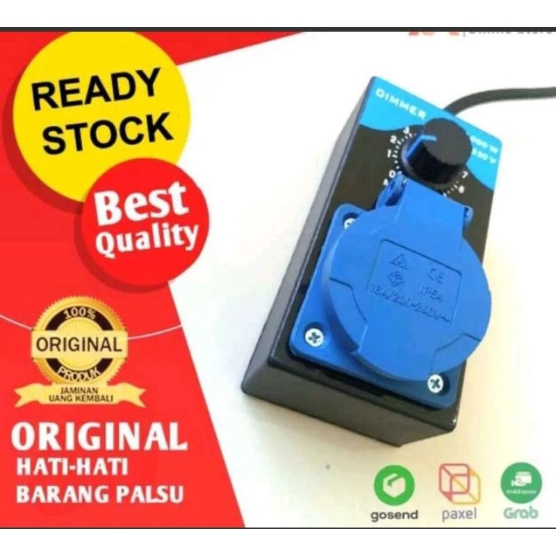 Jual Dimmer 2000w Pengatur Kecepatan Gerinda Mesin Bor Peredup Lampu