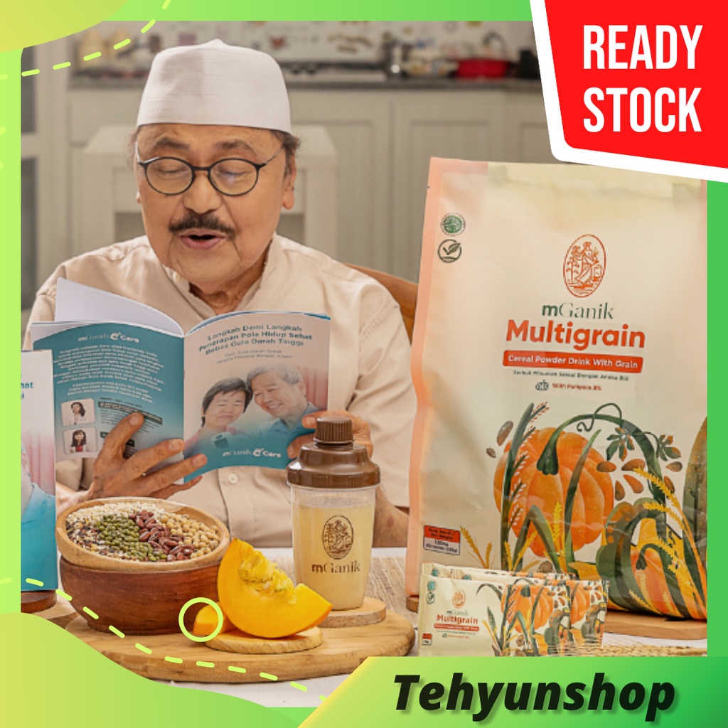 [Gratis Shaker + Buku Program Mganik Care] Paket 1Bulan mGanik Multigrain Tekan Kolesterol Gula Dara