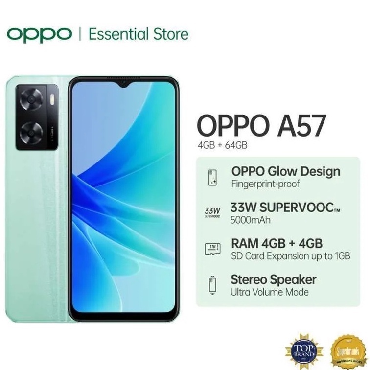 OPPO A57 RAM 4 + 4 EXTENDED RAM / OPPO TERBARU