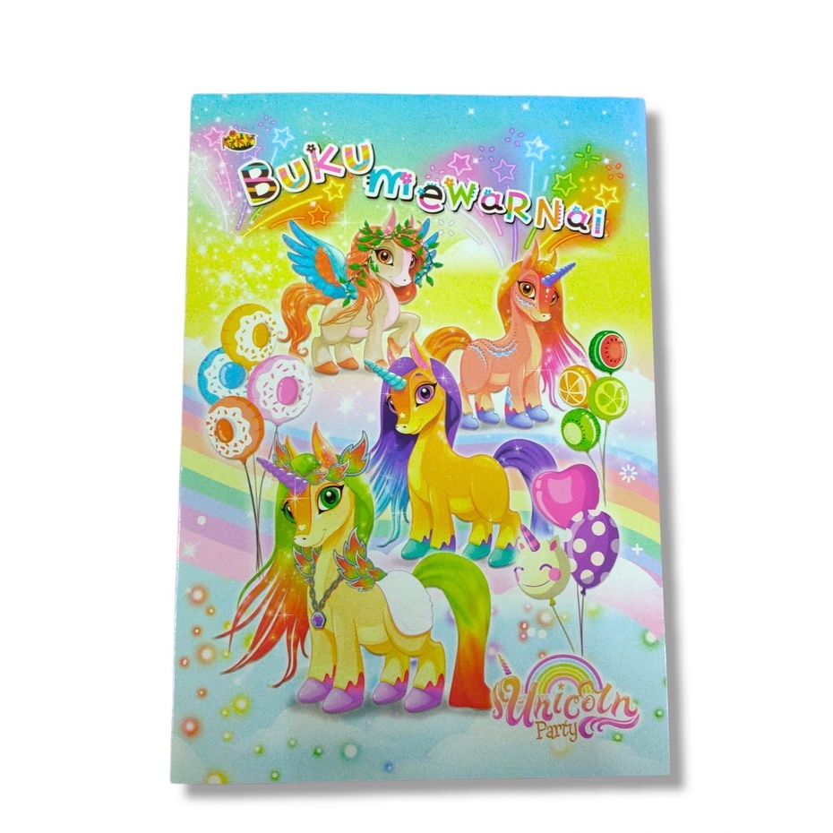 Buku Mewarnai KIKY Animated Coloring Book Magic Moving Image Animasi Bergerak 4D Hadiah - SATUAN