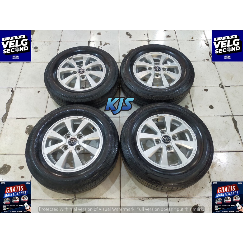 VELG COPOTAN MOBIL AVANZA R14X5 4X114 SILVER + BS 185 70 R14