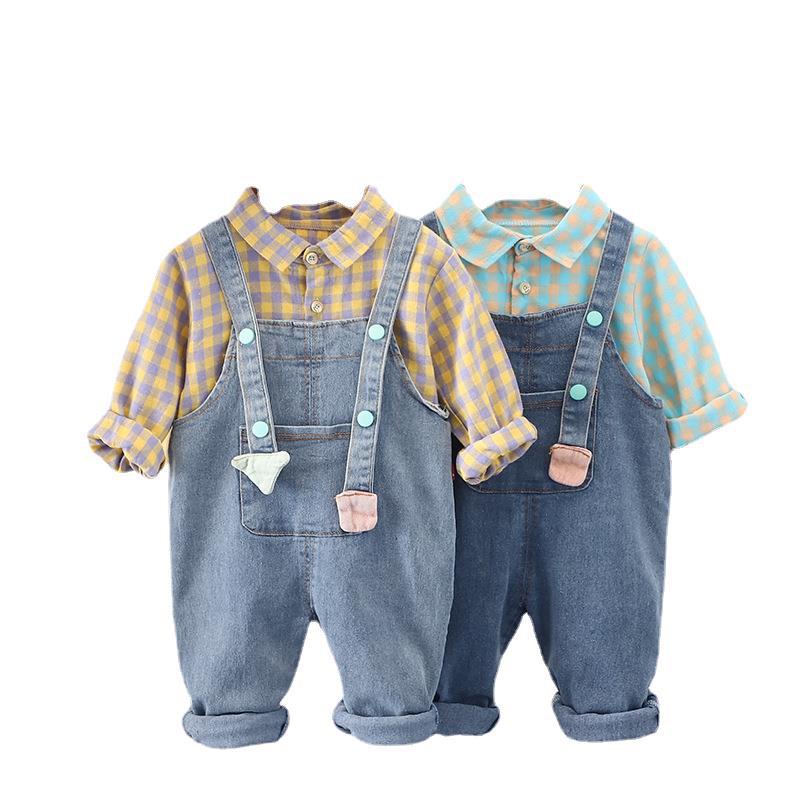 LittleAaron SET ANSOP MARC JEANS EBV Baju Anak Laki Laki Perempuan Import Model Jumpsuit Overal