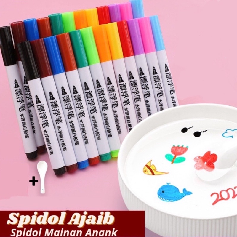 

Magic marker floating pen water/spidol ajaib/Spidol Apung Air/ spidol Papan Tulis/ Spidol Tulis Kertas Warna