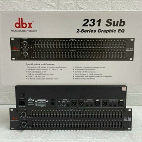 Soundsystem Equalizer Dbx 231 Sub / Dbx 231 + Subwoofer / Dbx 231 Subwoofer - Dbx