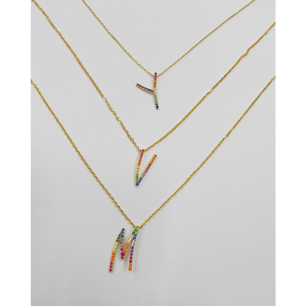 Kalung Koye huruf Y, V, M kadar 375%/420
