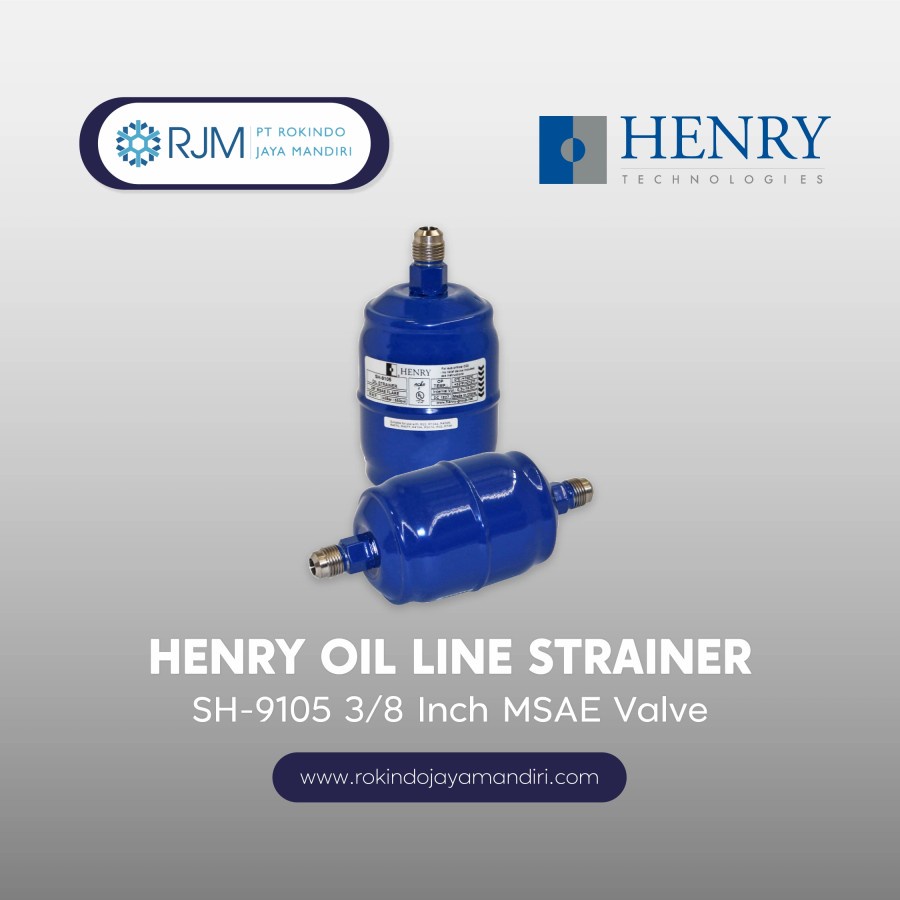 Henry Oil Line Strainer SH-9105 3/8 Inch MSAE Valve