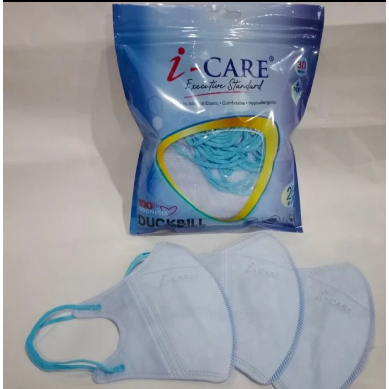 duckbill i care sachet 25pc earloop premium