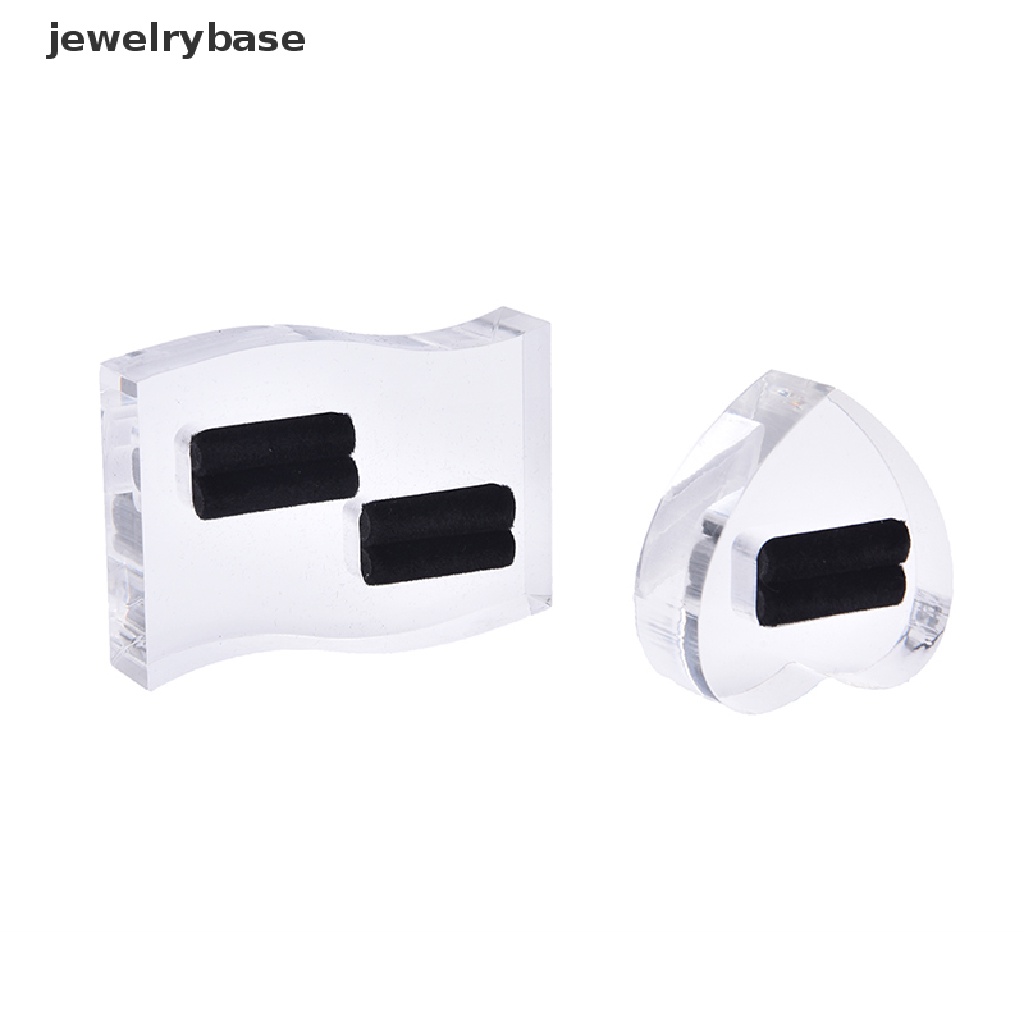 1pc Stand Holder Display Cincin Ganda Bahan Akrilik Untuk Toko Perhiasan