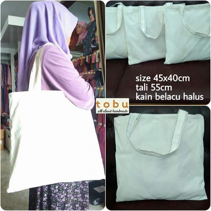 Media Decoupage Totebag Tas Belacu Horisontal