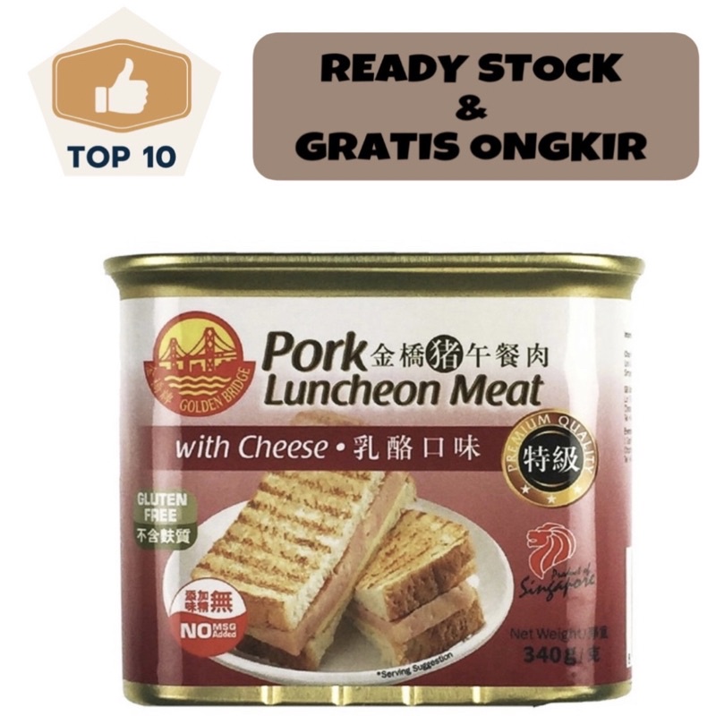 

Golden Bridge Pork Luncheon Meat - Cheese 340g
