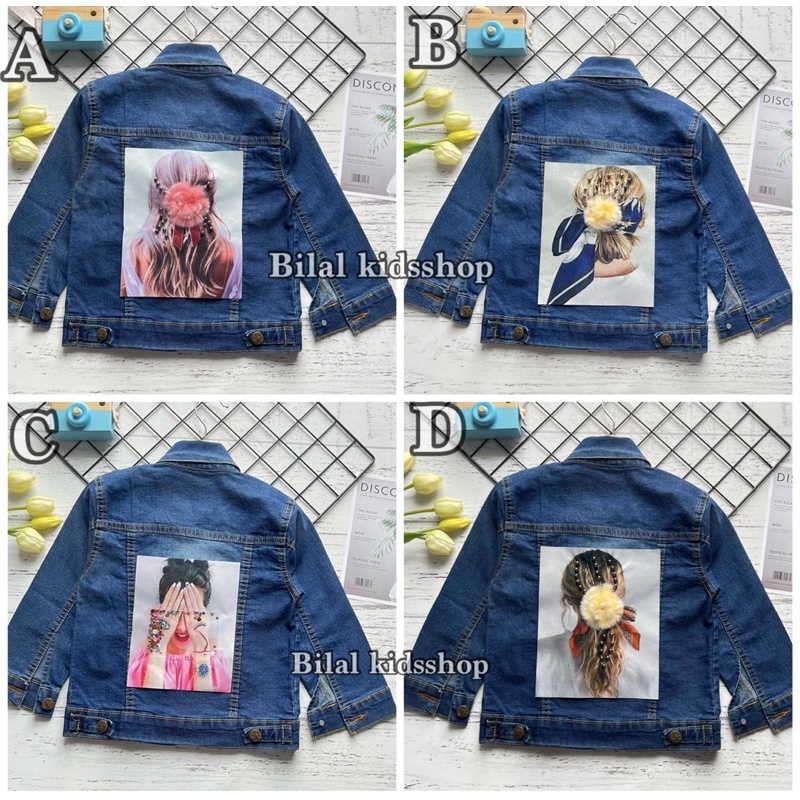 JAKET JEANS PITA ANAK PEREMPUAN LENGAN PANJANG