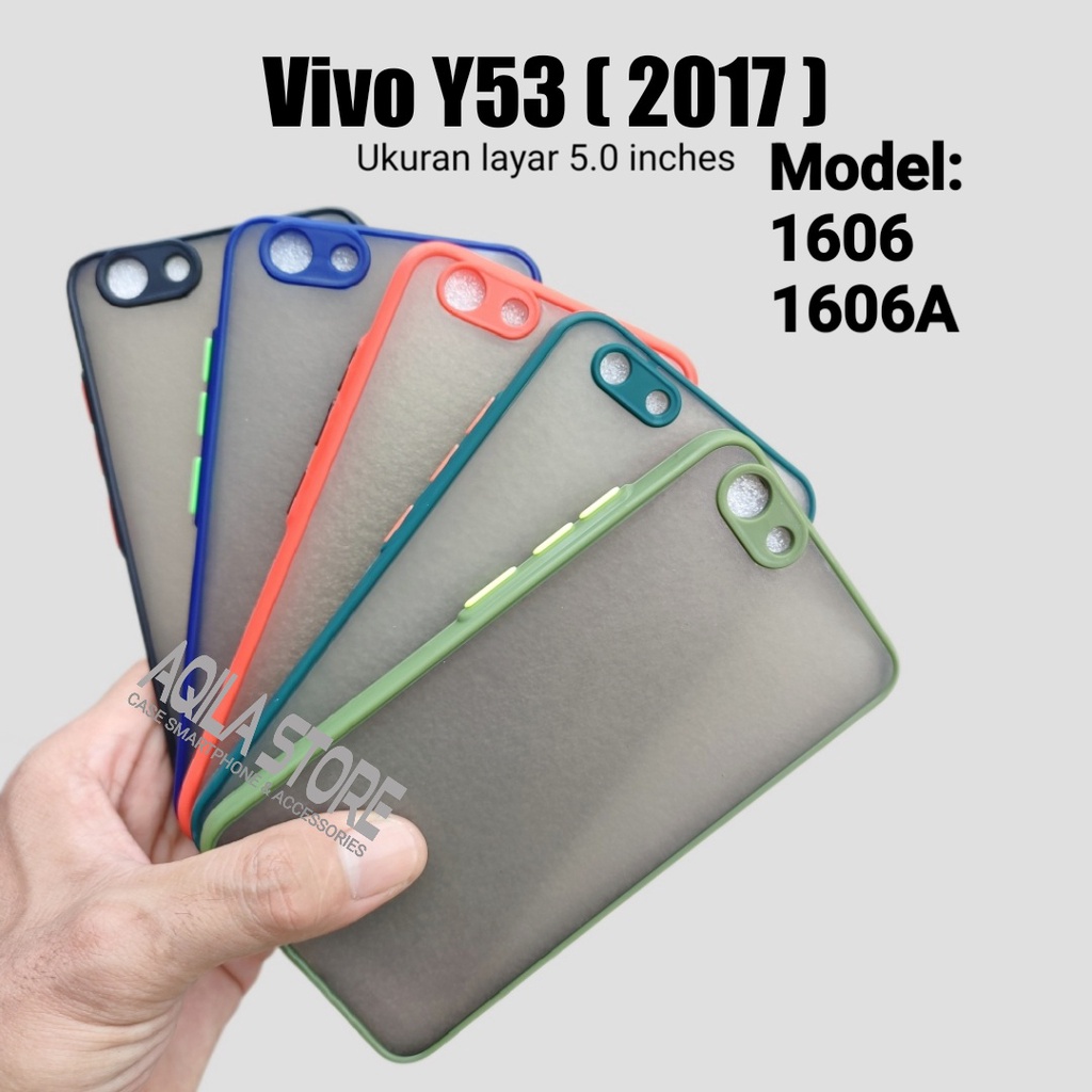 Case Aero Vivo Y53 / Y53 2017 ( Model: Vivo 1606 / 1606A ) Semi Hardcase Fuse Transparan Dove