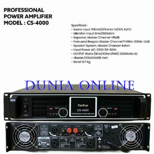power amplifier firstclass cs 4000/cs4000 first class original
