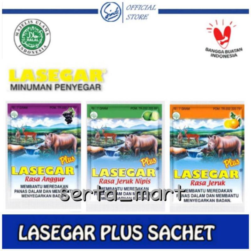 

Lasegar Plus Sachet 6's x 7gr - Minuman Pereda Panas Dalam - Anggur / Jeruk / Jeruk Nipis