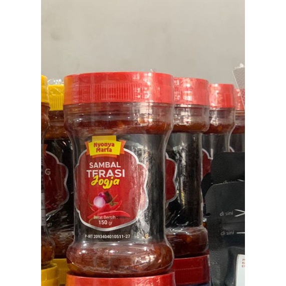 

Sambal terasi Nyonya Marta 150 gram.