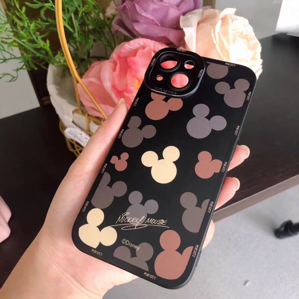 Ins Soft Case TPU Motif Mickey Mouse Untuk iPhone 14 14pro 14Plus 14prm 13pro 13pro 11 7Plus 8Plus Xr XS 12pro Max