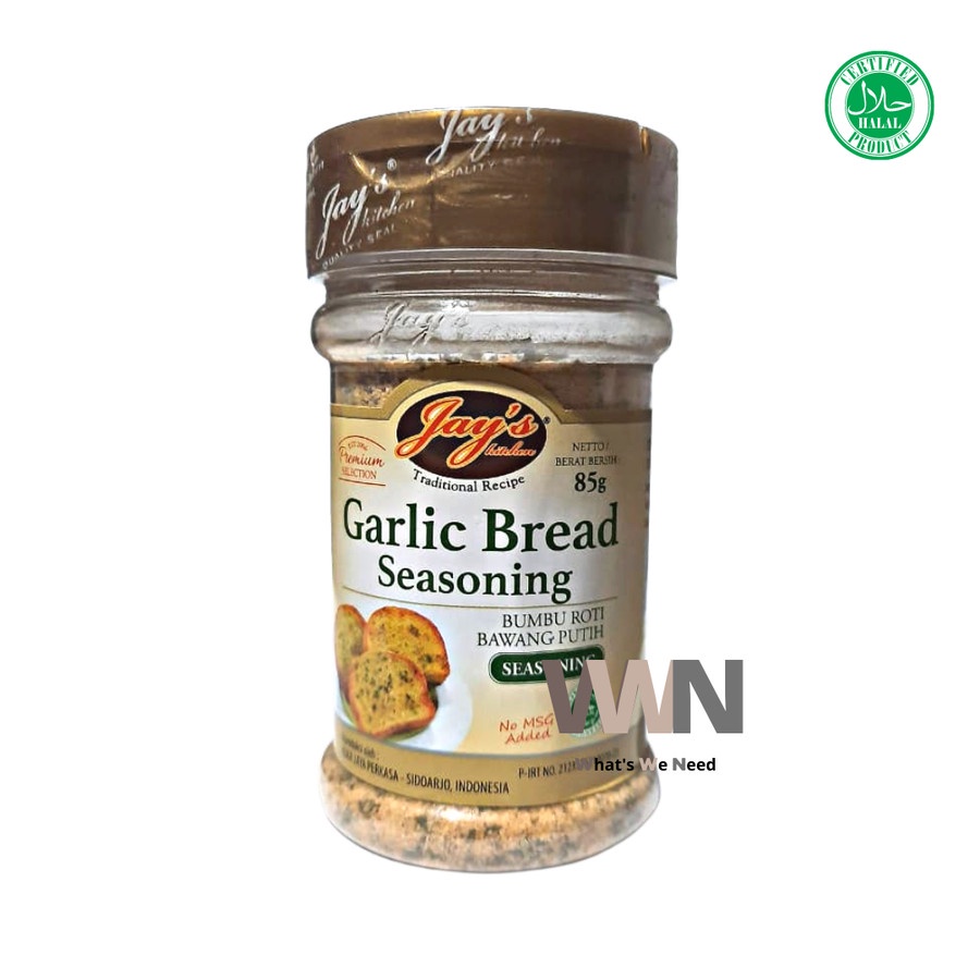 

Jay's Garlic Bread Seasoning 85gr - Bumbu Roti Bawang Putih