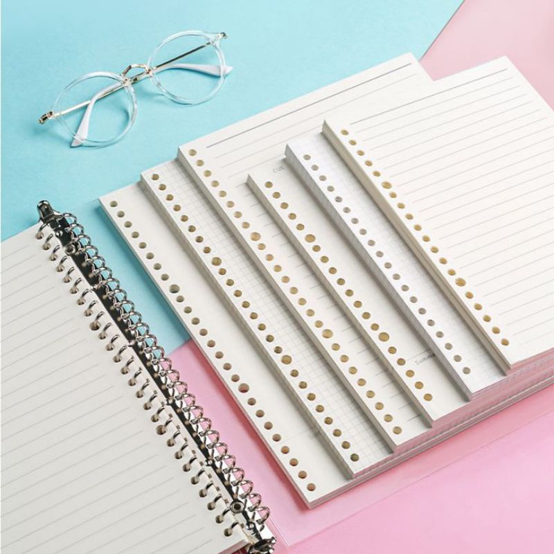 

Loose Leaf B5/ paper Loose leaf A4/ kertas binder/Binder Isi kertas file A5/Brownpaper/Bookpaper/Hvs dot/grid 30 lbr