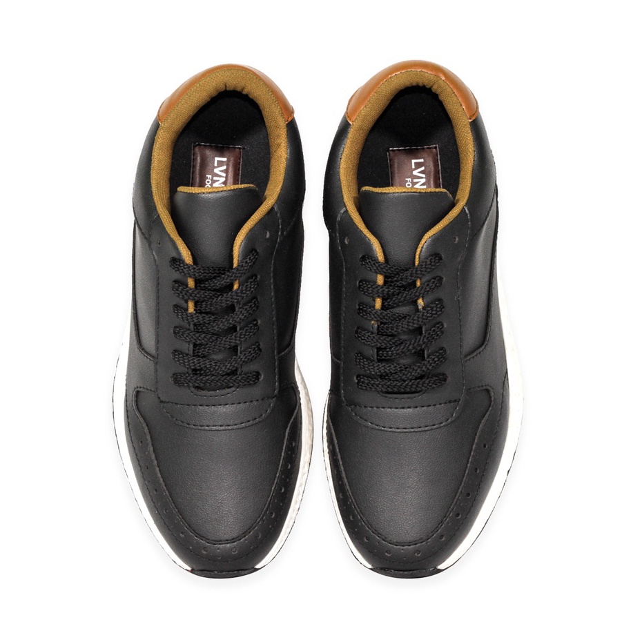 GARRETH BLACK |ManNeedMe x Lvnatica| Sepatu Sneakers Pria Casual ORI