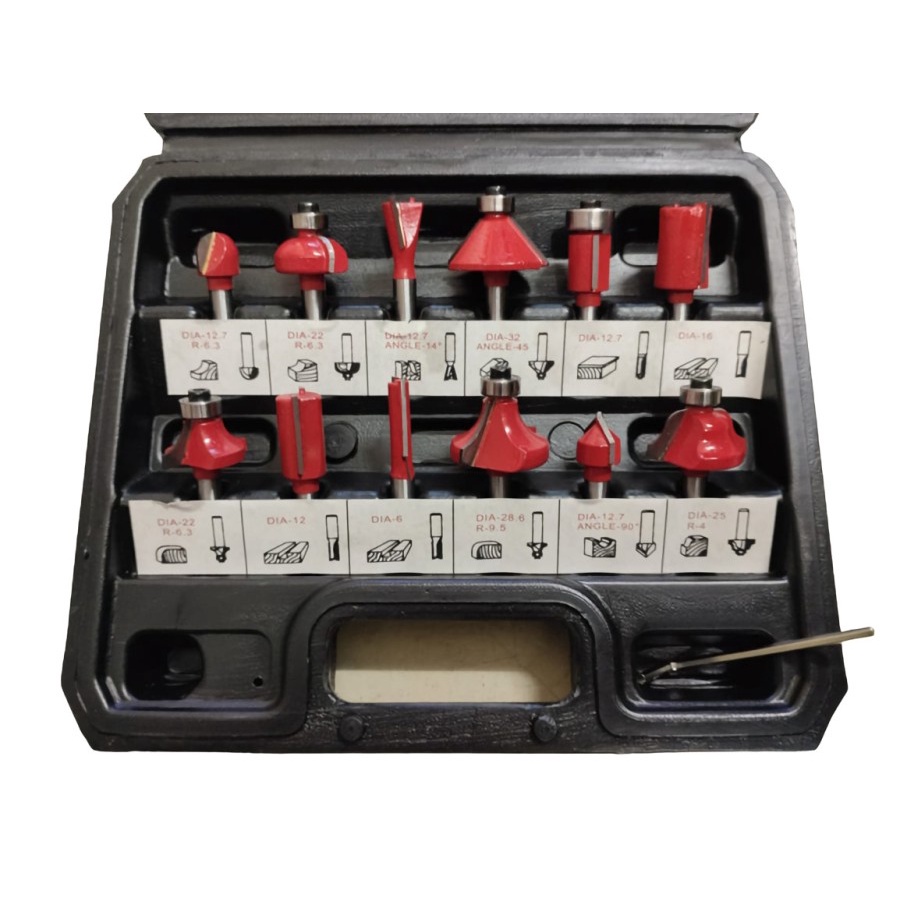 Mata router/Router Bit Set 12 Pcs - Mata Profil Set Mata Trimmer Set 12 pcs/PROMO Router Bit Set 12 Pcs - Mata Profil Set Mata Trimmer Set 12 pcs/Mata Profil Set/Mata Trimmer Set 12 pcs accessories /Mata router