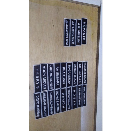

papan dada / name teg akrilik magnet