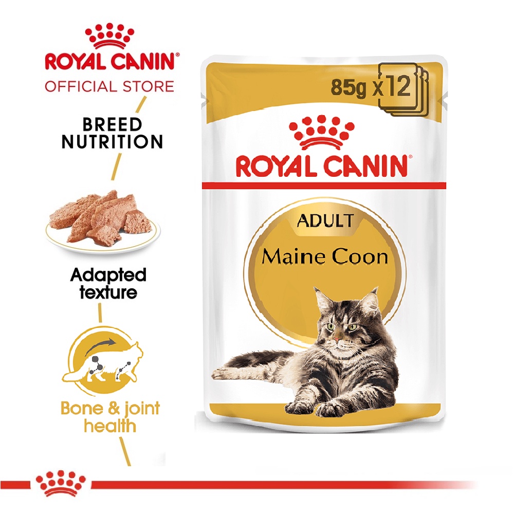 

Royal Canin Adult Maine Coon / Mainecoon Wet Food Pouch 85gr FRESHPACK