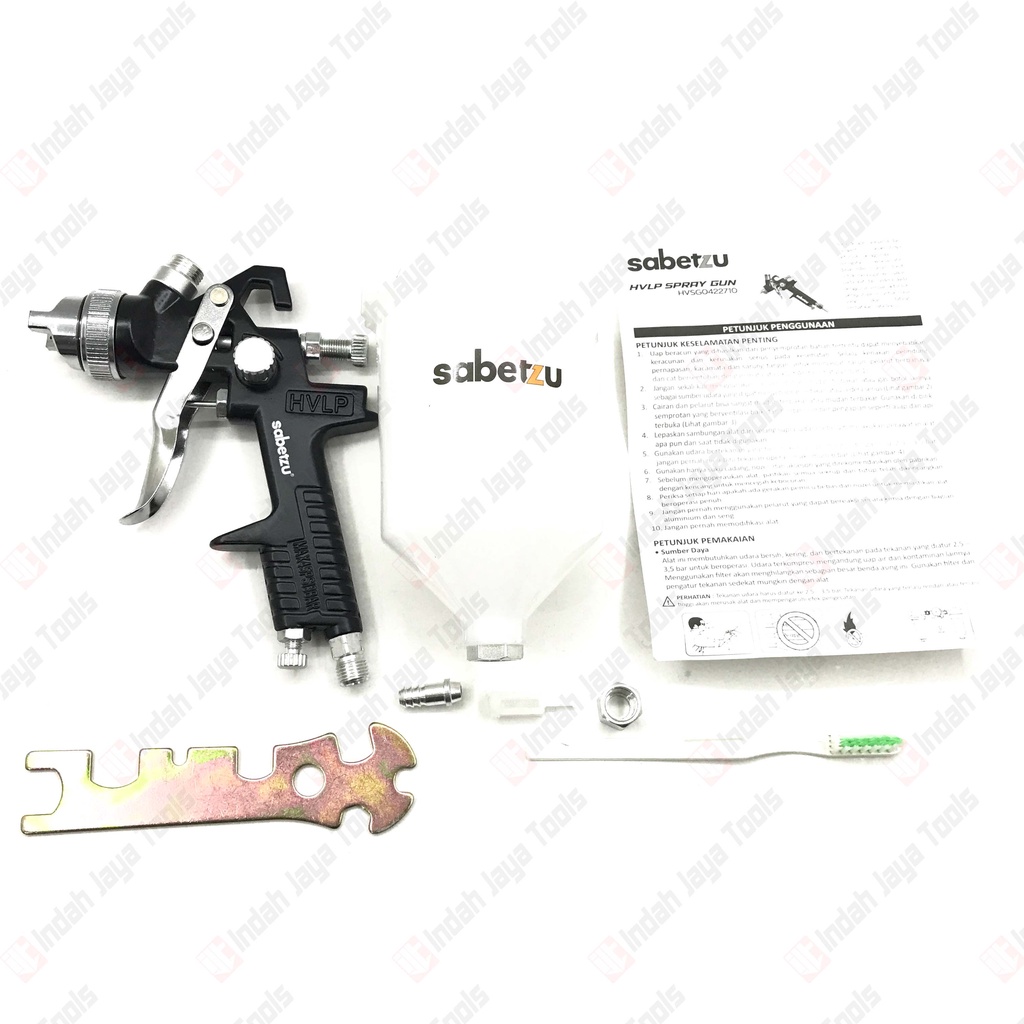 SABETZU HVSG25 Spray Gun HVLP 600mL Tabung Atas Alat Semprot Cat