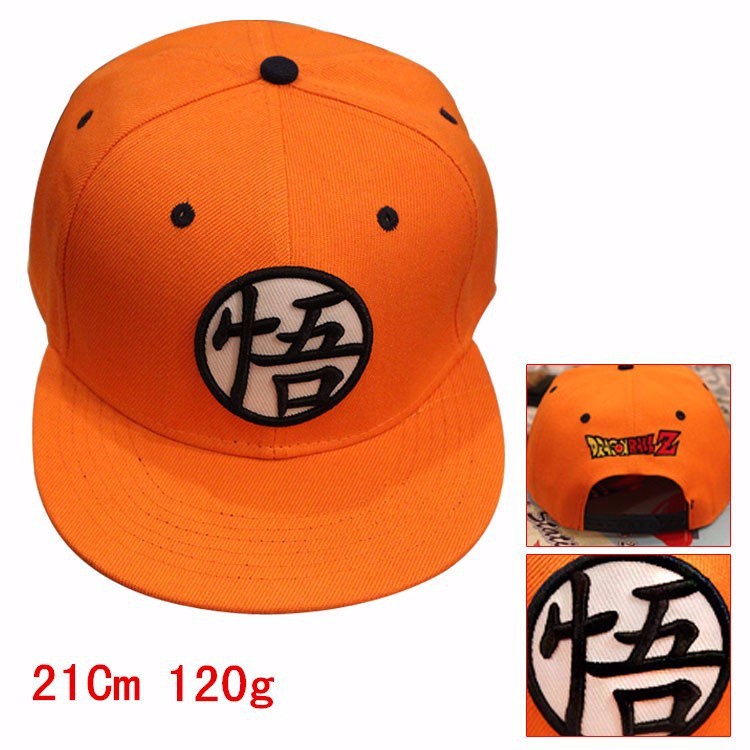 Topi Baseball Adjustable Motif Kartun Dragon Ball Son Gokou Orange Untuk Pria Dan Wanita