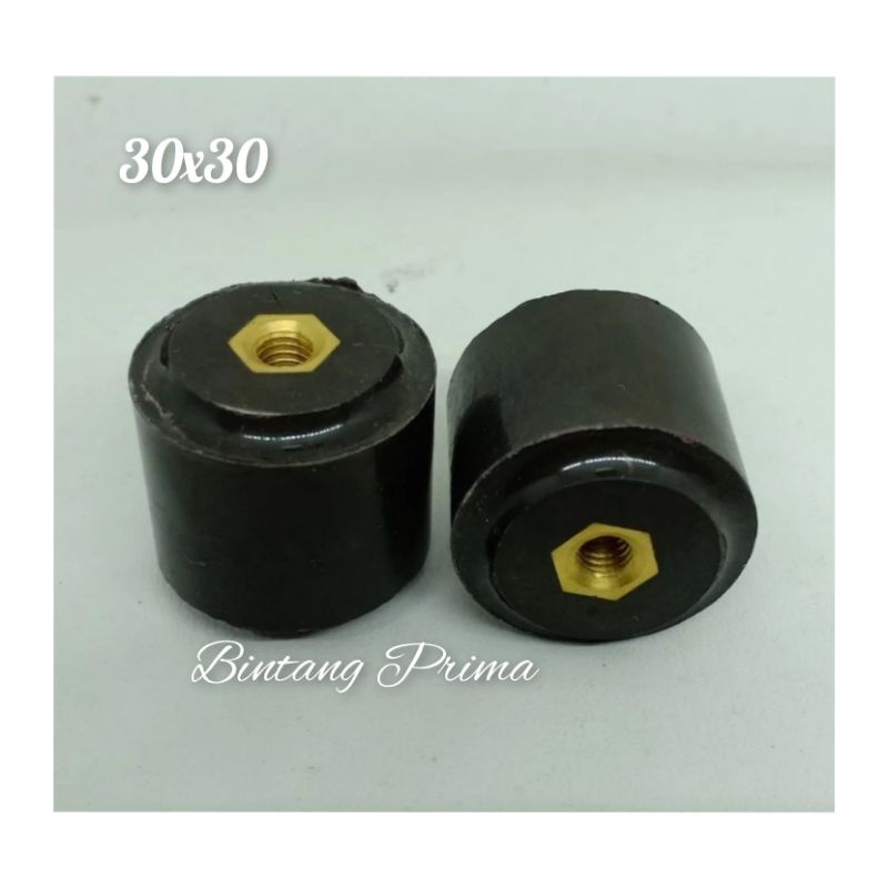 Isolator Keramik Ukuran 30x30 Warna Coklat Bulat