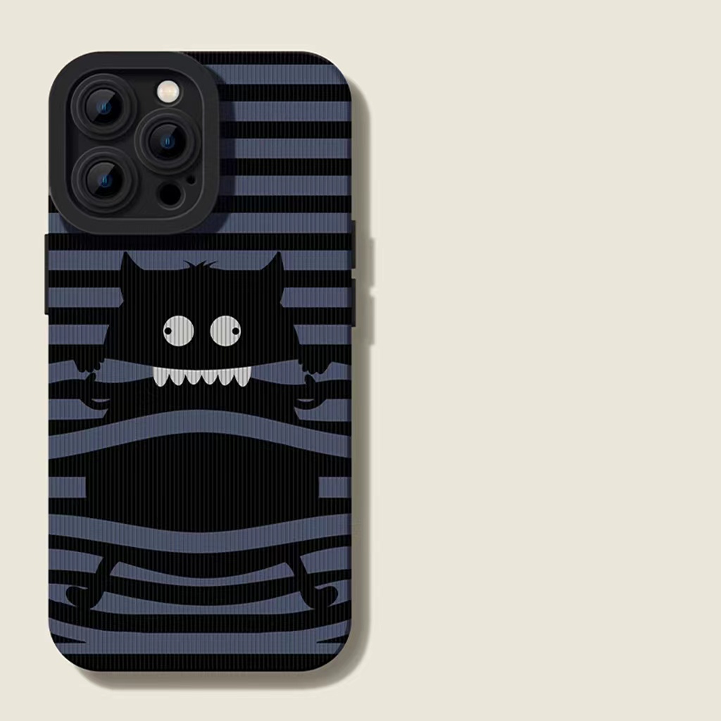 Case TPU Motif Garis Biru Untuk iPhone 14 14pro 14Plus 14prm 13prm 11 7Plus 8Plus Xr XS 12pro Max