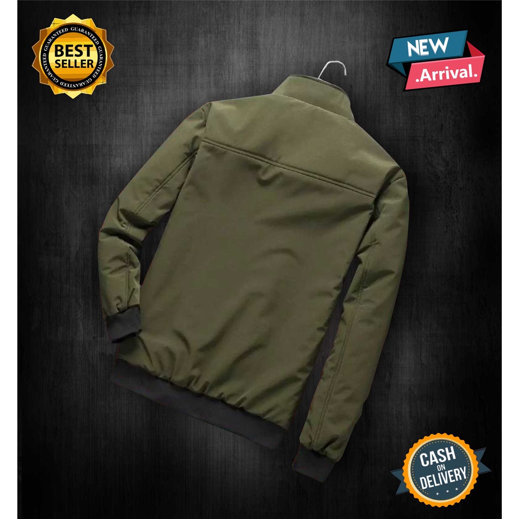 Jaket Bomber Kasual Premium Parasut semi anti air PRIA WANITA POLOS