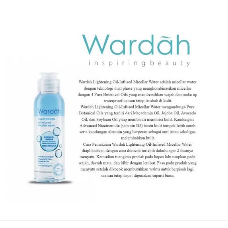 WARDAH INFUSED LIGHTENING MICELLAR WATER
