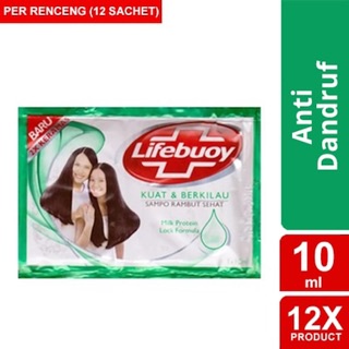 LIFEBUOY SHAMPOO SACHET 9ML 1 RENCENG 12 PCS [SWEETSPACE]