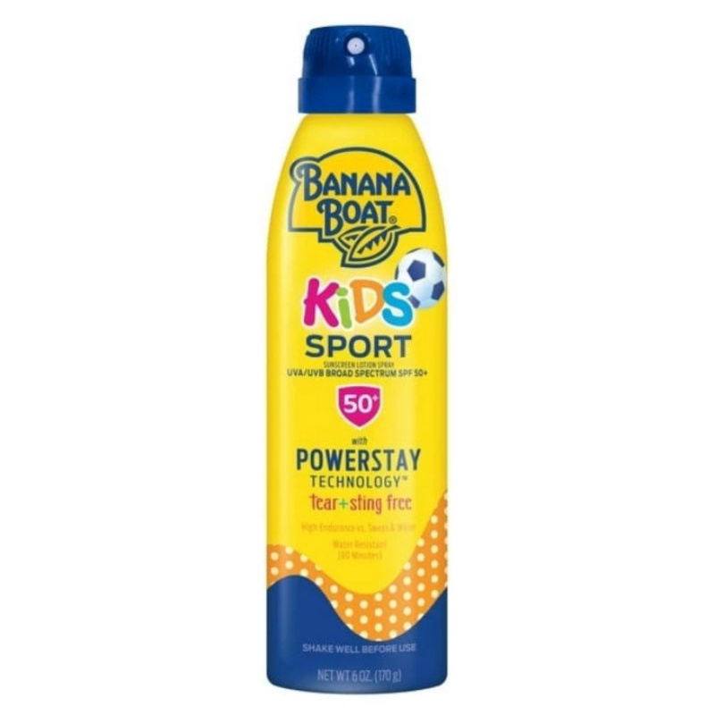 Banana boat Kids sport spf 50 with powerstay sunscreen spray 170g
