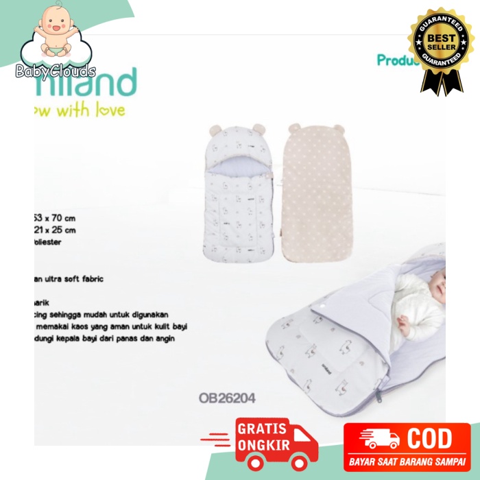 Omiland selimut bayi alpaca series - cream