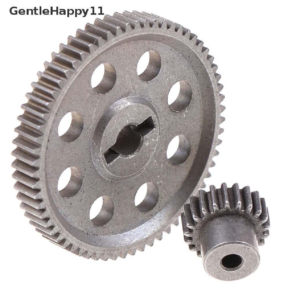 Gentlehappy 2pcs (21t+64t) 11184 11181 Diferensial metal main gear 64t motor gear 21t id