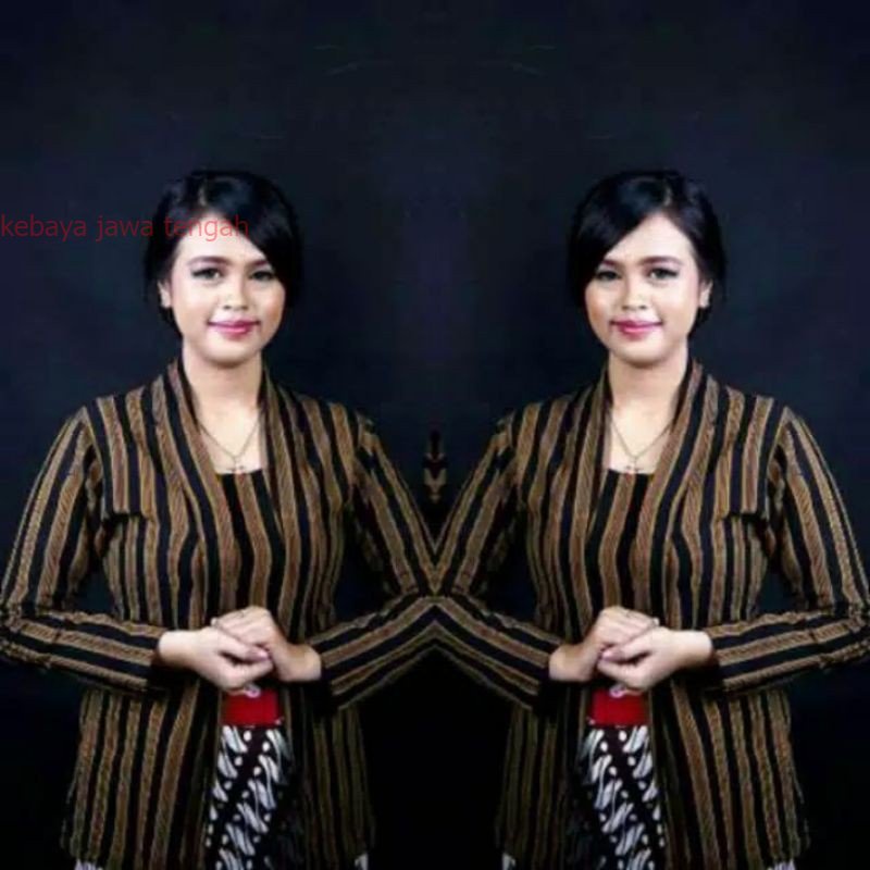 kebaya lurik batik baju adat jawa couple lurik Kebaya Bludru