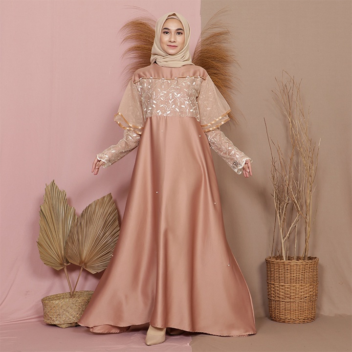 QUENEE DRESS / BAJU KONDANGAN - DRESS CANTIK - DRESS BRUKAT WANITA