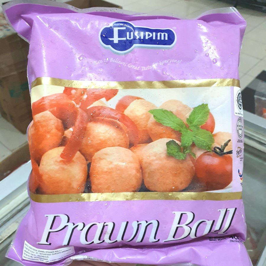 Frozen Food Fusipim Prawn Ball / Bola Udang / Bakso Udang Malaysia 400gr Halal