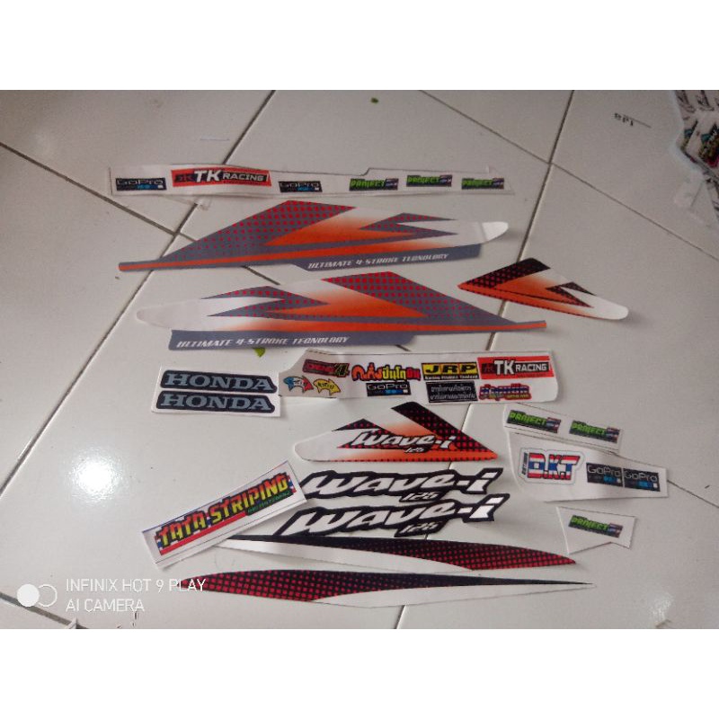 striping stiker wave 125i thailand/wave 125 thailand(BISA COD)