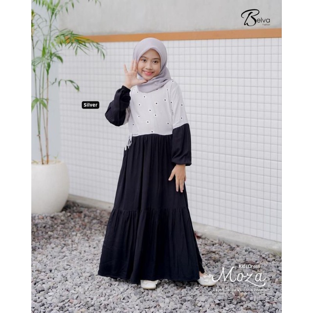 Moza Dress Kids By Belva Fashion √ dress anak premium terbaru