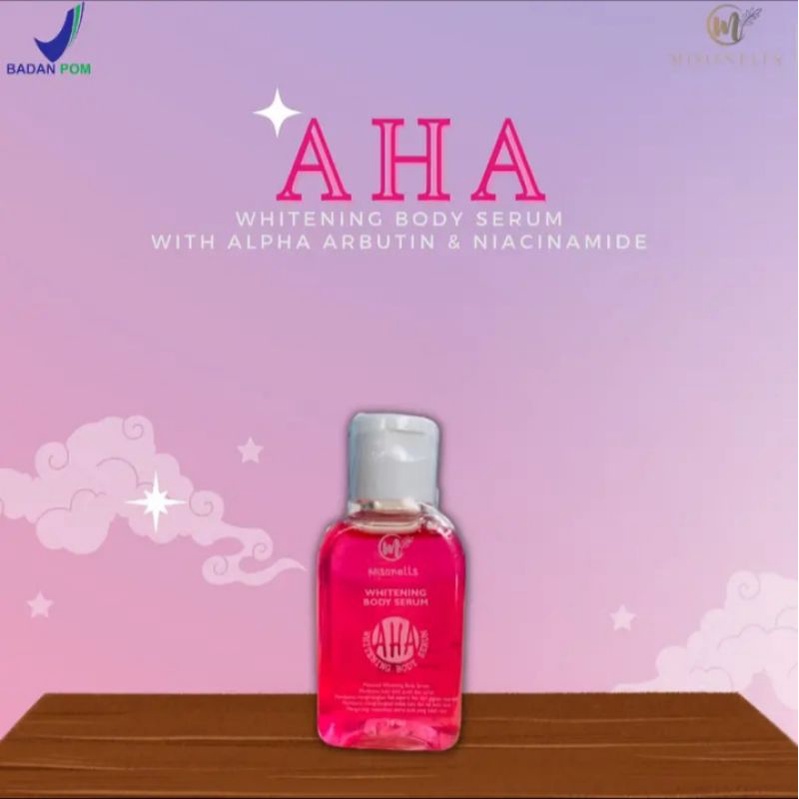 MisonellS Pink AHA Whitening Body Serum  Booster Pemutih badan