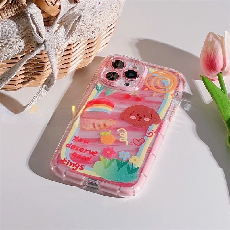 Case Motif Print Kartun Graffiti Untuk IPhone 12 13 11 Pro Max X Xs Max Xr