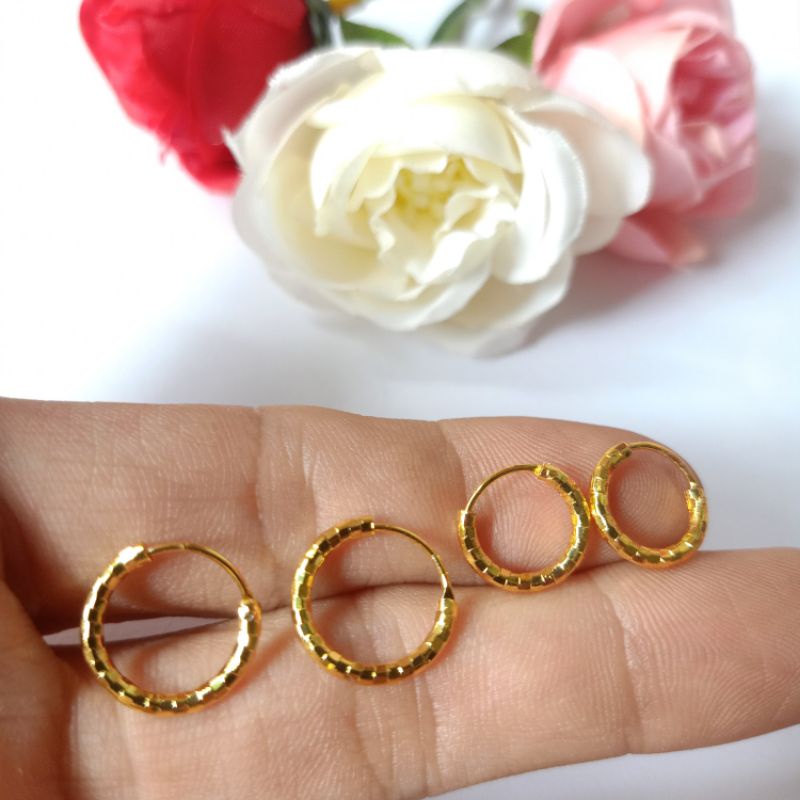 Anting xuping lapis emas wanita