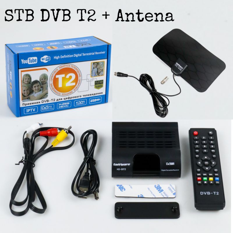 STB TV Digital Set Top Box Antena Tv Digital DVB T2 Taffware