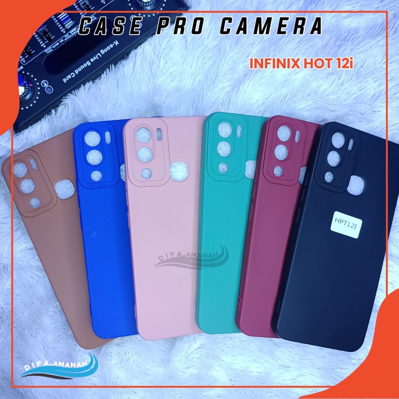 INFINIX HOT 12i Softcase case pro camera macaron bahan tebal di jammin sesui foto master soft case pro camera